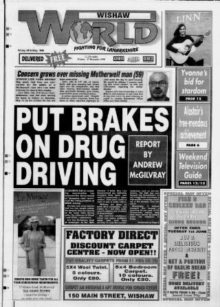 cover page of Wishaw World published on May 28, 1999