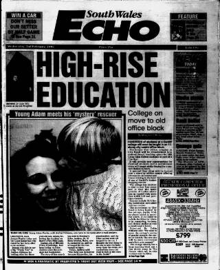 cover page of South Wales Echo published on February 2, 1994