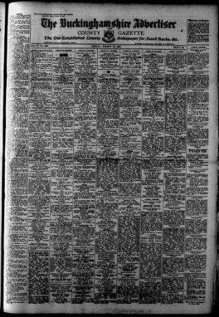 cover page of Buckinghamshire Advertiser published on March 19, 1948
