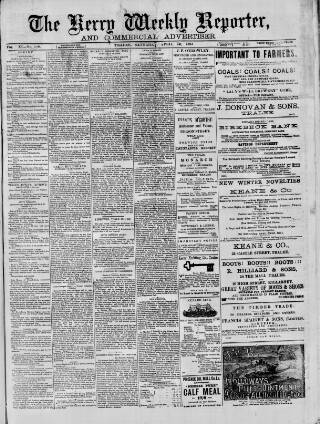 cover page of Kerry Reporter published on April 1, 1893