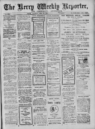 cover page of Kerry Reporter published on June 18, 1910