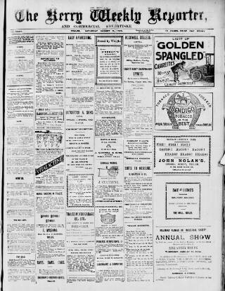 cover page of Kerry Reporter published on August 2, 1913