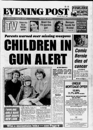cover page of Bristol Evening Post published on May 4, 1991