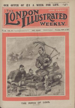 cover page of War Pictures Weekly and the London Illustrated Weekly published on November 4, 1915