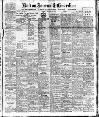 cover page of Bolton Journal & Guardian published on February 2, 1917