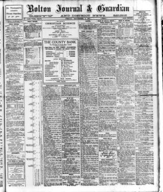cover page of Bolton Journal & Guardian published on November 2, 1917