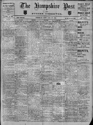 cover page of Hampshire Post and Southsea Observer published on June 18, 1909