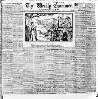 cover page of Weekly Examiner (Belfast) published on March 19, 1887