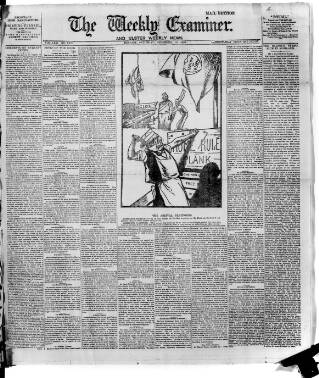 cover page of Weekly Examiner (Belfast) published on December 14, 1889