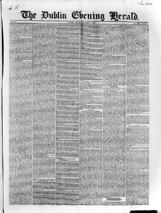 cover page of Dublin Evening Herald 1846 published on May 4, 1848