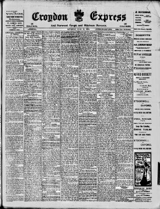 cover page of Croydon Express published on June 18, 1904