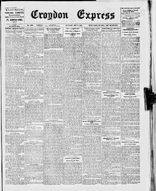 cover page of Croydon Express published on May 2, 1914