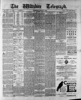 cover page of Wiltshire Telegraph published on August 2, 1902