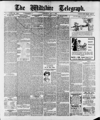 cover page of Wiltshire Telegraph published on May 2, 1908