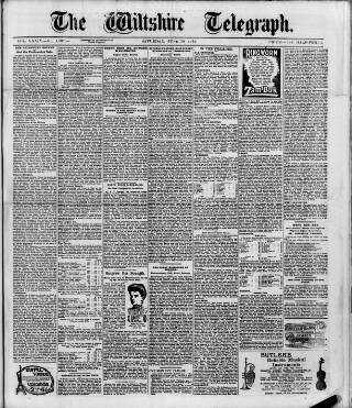 cover page of Wiltshire Telegraph published on June 18, 1910