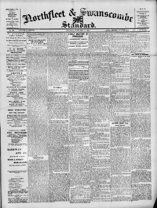 cover page of Northfleet and Swanscombe Standard published on February 2, 1901