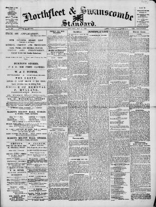 cover page of Northfleet and Swanscombe Standard published on May 4, 1901