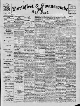 cover page of Northfleet and Swanscombe Standard published on March 19, 1904