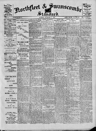cover page of Northfleet and Swanscombe Standard published on September 17, 1904
