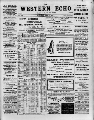 cover page of Western Echo published on May 4, 1907