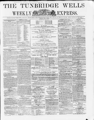 cover page of Tunbridge Wells Weekly Express published on May 2, 1865