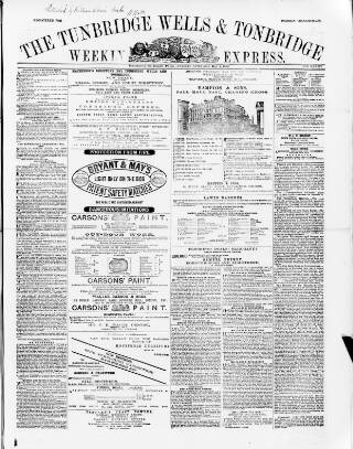 cover page of Tunbridge Wells Weekly Express published on May 4, 1869