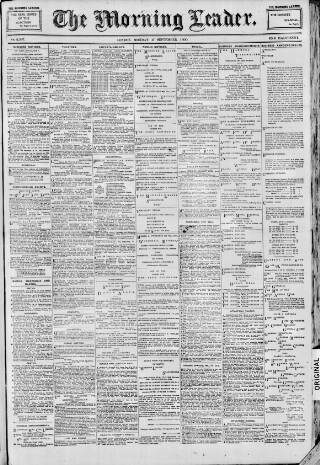 cover page of Morning Leader published on September 17, 1900