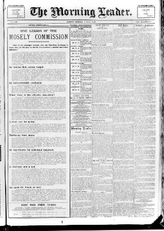 cover page of Morning Leader published on May 4, 1903