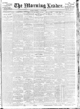 cover page of Morning Leader published on August 2, 1904