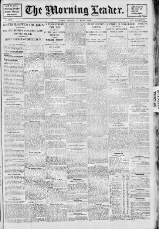 cover page of Morning Leader published on March 19, 1907