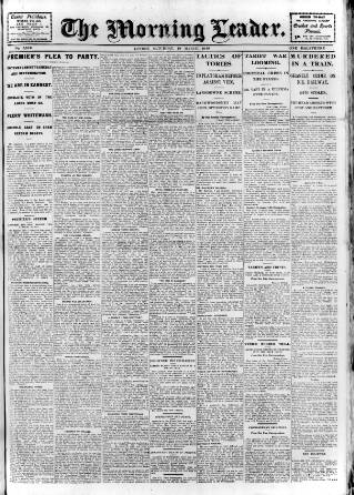 cover page of Morning Leader published on March 19, 1910