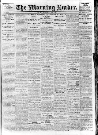 cover page of Morning Leader published on May 4, 1911