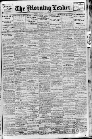 cover page of Morning Leader published on February 2, 1912