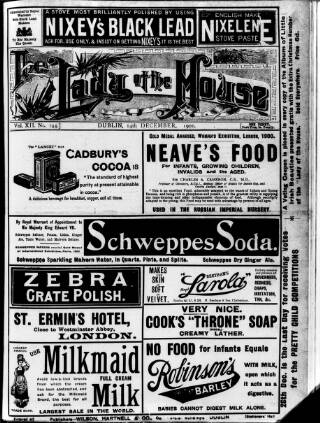 cover page of Lady of the House published on December 14, 1901