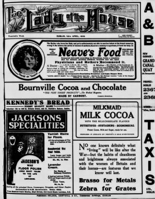 cover page of Lady of the House published on April 15, 1919