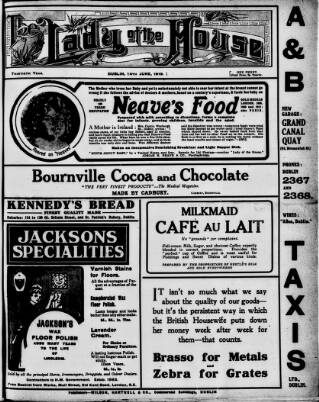 cover page of Lady of the House published on June 14, 1919