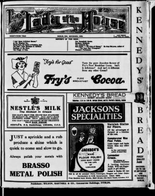 cover page of Lady of the House published on November 15, 1922