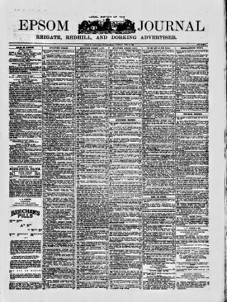 cover page of Epsom Journal published on June 18, 1901