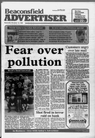 cover page of Beaconsfield Advertiser published on December 14, 1988