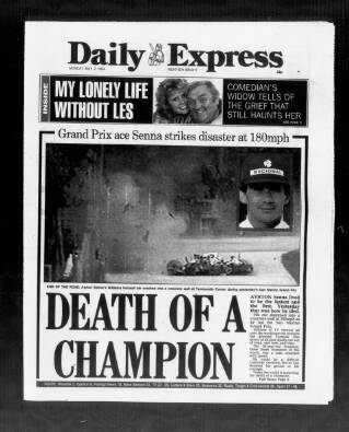 cover page of Daily Express published on May 2, 1994