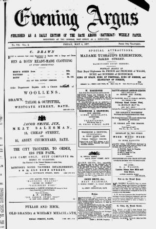 cover page of Bath Argus published on May 4, 1877