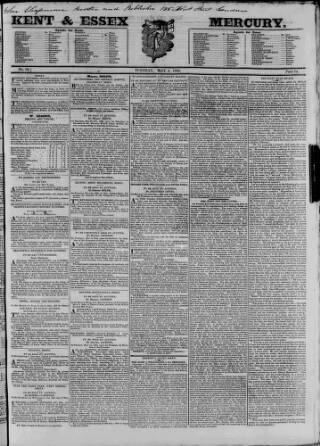 cover page of Essex & Herts Mercury published on May 4, 1824