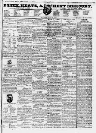 cover page of Essex & Herts Mercury published on June 18, 1839