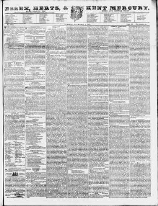 cover page of Essex & Herts Mercury published on February 2, 1841