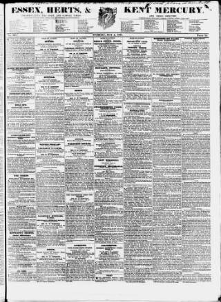 cover page of Essex & Herts Mercury published on May 4, 1841