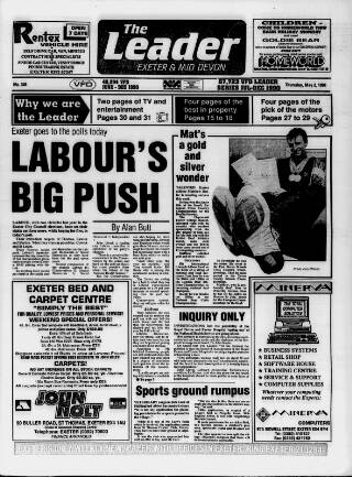 cover page of Exeter Leader published on May 2, 1991