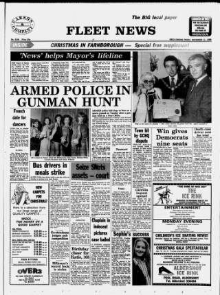 cover page of Fleet News published on November 11, 1988