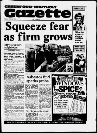 cover page of Greenford & Northolt Gazette published on May 4, 1984