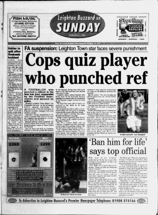 cover page of Leighton Buzzard on Sunday published on February 21, 1999