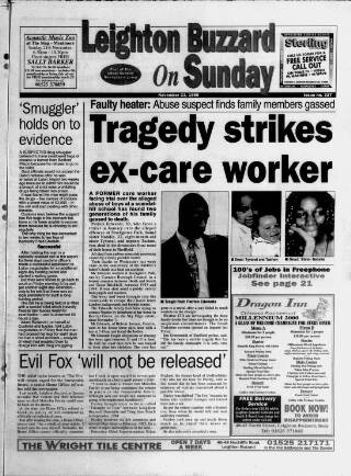 cover page of Leighton Buzzard on Sunday published on November 21, 1999